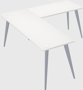 Modern l-shaped office desk