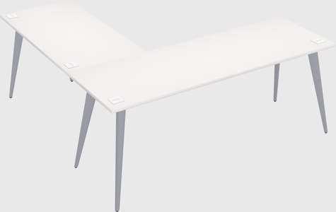 Modern l-shaped office desk