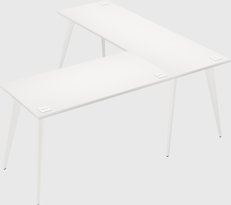 Modern l-shaped office desk