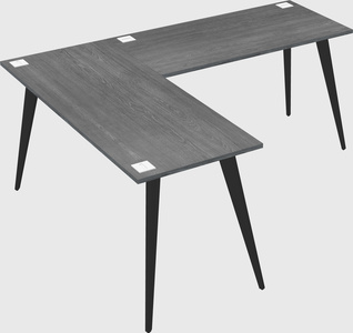 Modern l-shaped office desk