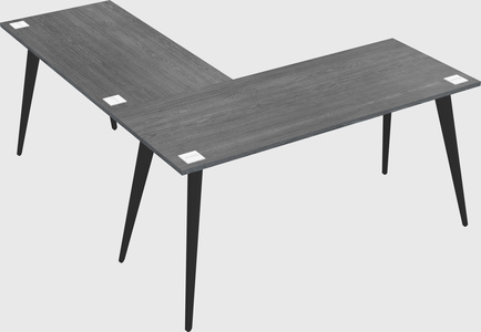 Modern l-shaped office desk