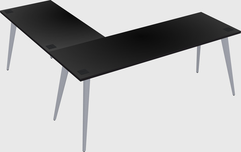 Modern l-shaped office desk