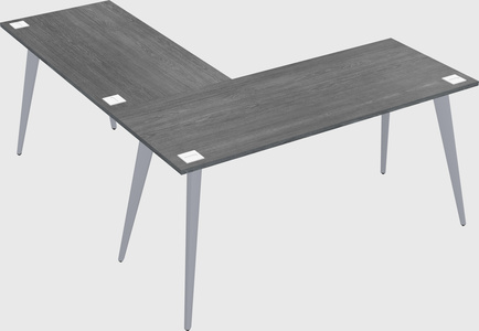Modern l-shaped office desk