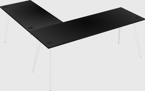 Modern l-shaped office desk