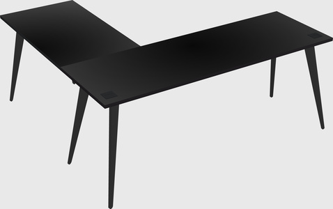 Modern l-shaped office desk