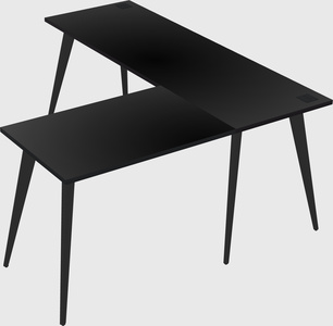 Modern l-shaped office desk