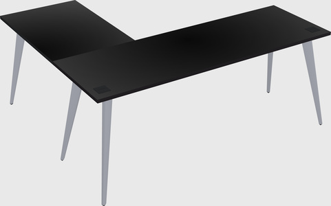 Modern l-shaped office desk