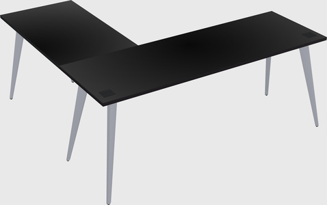 Modern l-shaped office desk