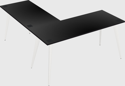 Modern l-shaped office desk