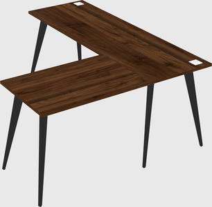 Modern l-shaped office desk
