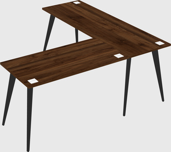 Modern l-shaped office desk