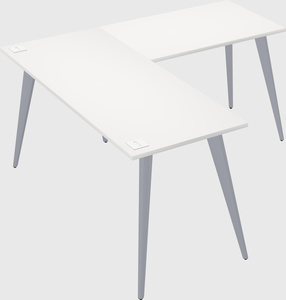 Modern l-shaped office desk