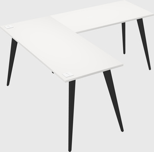 Modern l-shaped office desk