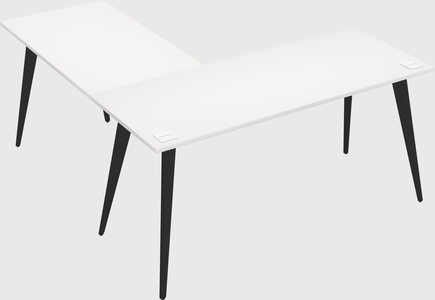 Modern l-shaped office desk