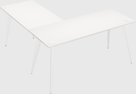 Modern l-shaped office desk