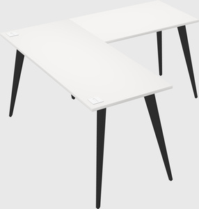 Modern l-shaped office desk