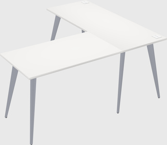 Modern l-shaped office desk