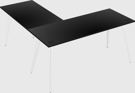 Modern l-shaped office desk