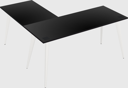 Modern l-shaped office desk