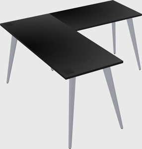 Modern l-shaped office desk