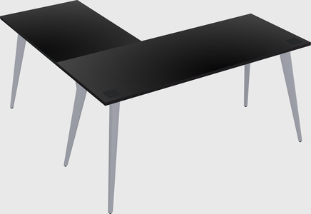 Modern l-shaped office desk