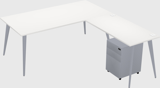 Modern L-shaped Office Desk