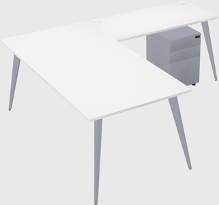 Modern l-shaped office desk