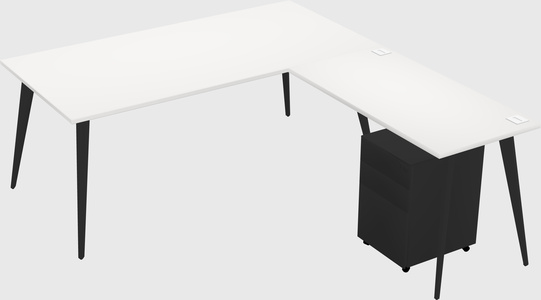 Modern L-shaped Office Desk