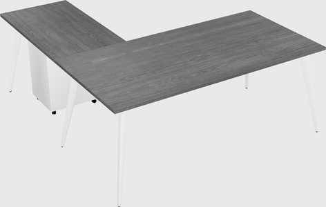Modern l-shaped office desk