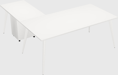 Modern l-shaped office desk