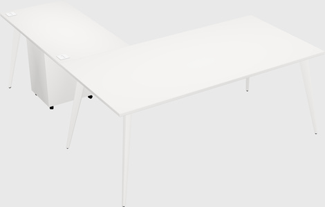Modern l-shaped office desk
