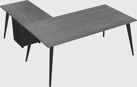 Modern l-shaped office desk