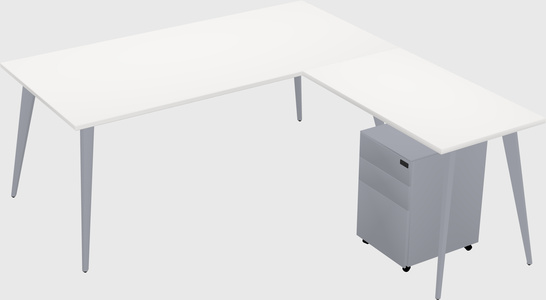 Modern L-shaped Office Desk