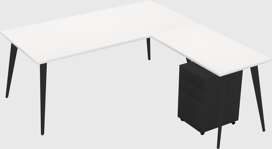 Modern L-shaped Office Desk