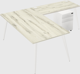 Modern l-shaped office desk