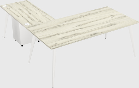 Modern l-shaped office desk
