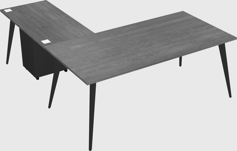 Modern l-shaped office desk