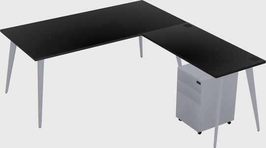 Modern L-shaped Office Desk