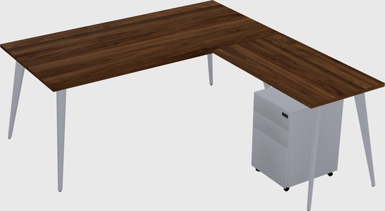 Modern L-shaped Office Desk