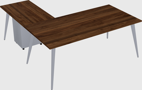 Modern l-shaped office desk