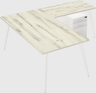 Modern l-shaped office desk