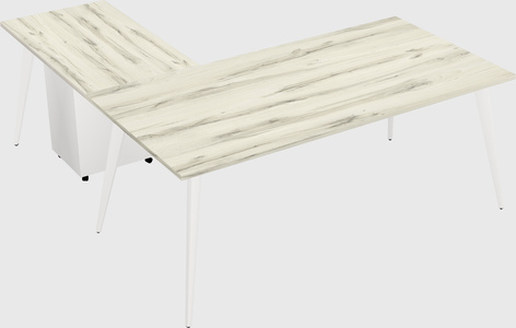 Modern l-shaped office desk