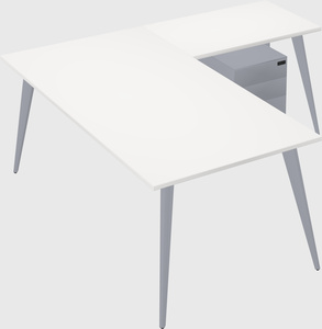 Modern l-shaped office desk