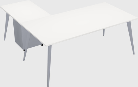 Modern l-shaped office desk