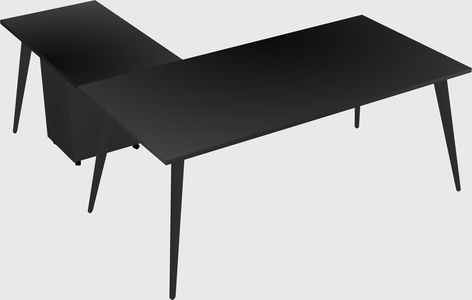 Modern l-shaped office desk