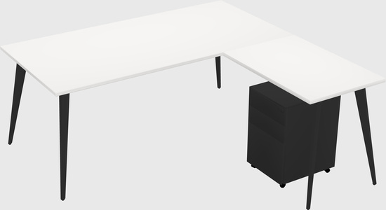 Modern L-shaped Office Desk
