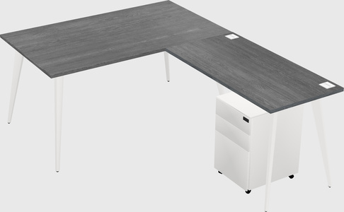 Modern L-shaped Office Desk