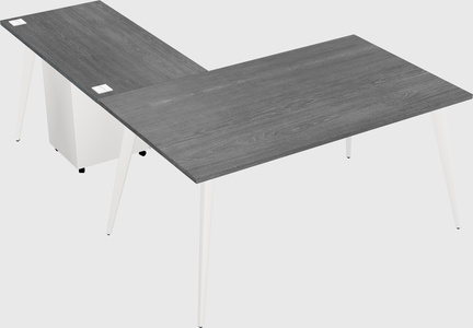 Modern l-shaped office desk