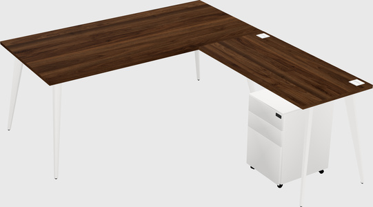Modern L-shaped Office Desk