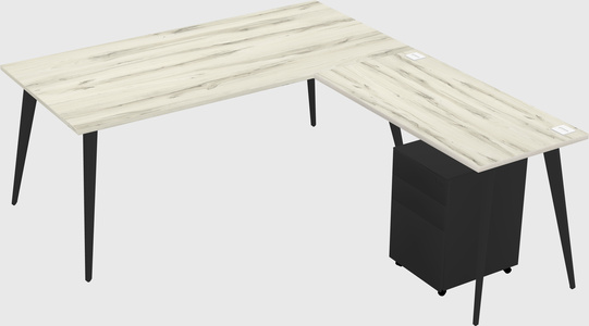 Modern L-shaped Office Desk
